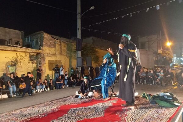 مراسم تعزیه خوانی شهادت حضرت عباس  در قیامدشت