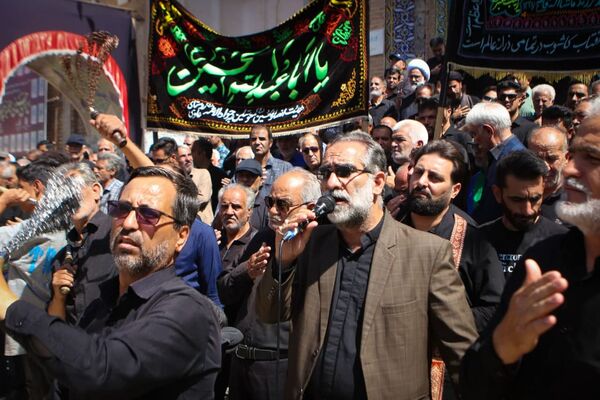 عزاداری رحلت پیامبر(ص) و شهادت امام حسن(ع) در صحن آستان مقدس سلطانعلی(ع) مشهداردهال کاشان