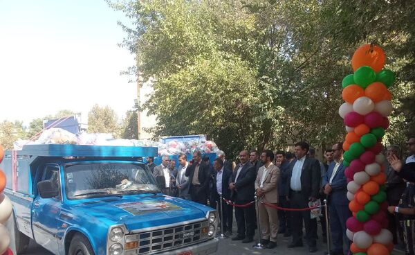 اعزام کاروان تجهیزات ورزشی-بهداشتی مهر با نشاط خراسان رضوی