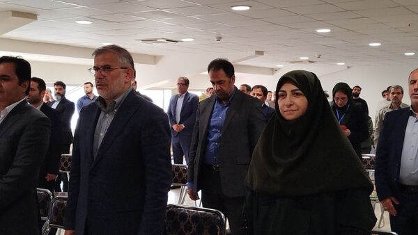 آیین افتتاح نیروگاه یک مگاواتی برق خورشیدی در البرز