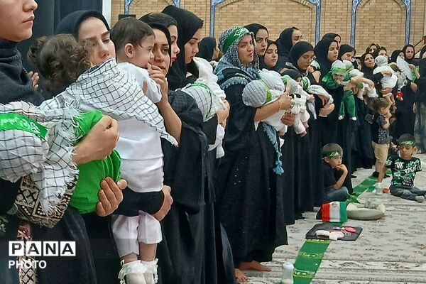 شکوه آیین جهانی شیرخوارگان حسینی در مصلی باقرشهر؛ پخش زنده از رسانه ملی
