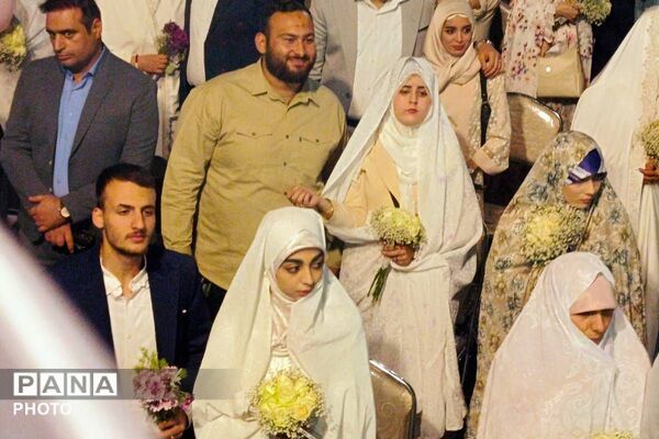 مراسم ازدواج آسان ۴۷ زوج جان فدا در شهرری