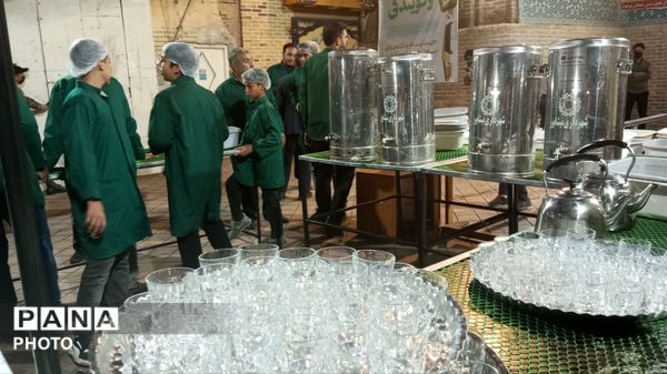 خدمت رسانی در حاشیه تجمعات نیشابور 