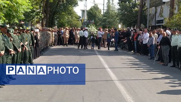 مراسم تشییع پیکر شهید جانباز «علی رفیعی» در کاشمر 