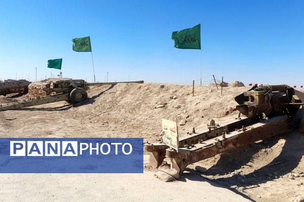 قدم گذاشتن دانش‌آموزان رباط‌کریم بر خاک پاک شلمچه