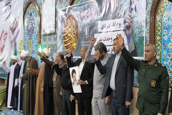 بزرگداشت حماسه ۹ دی در شهرستان حمیدیه