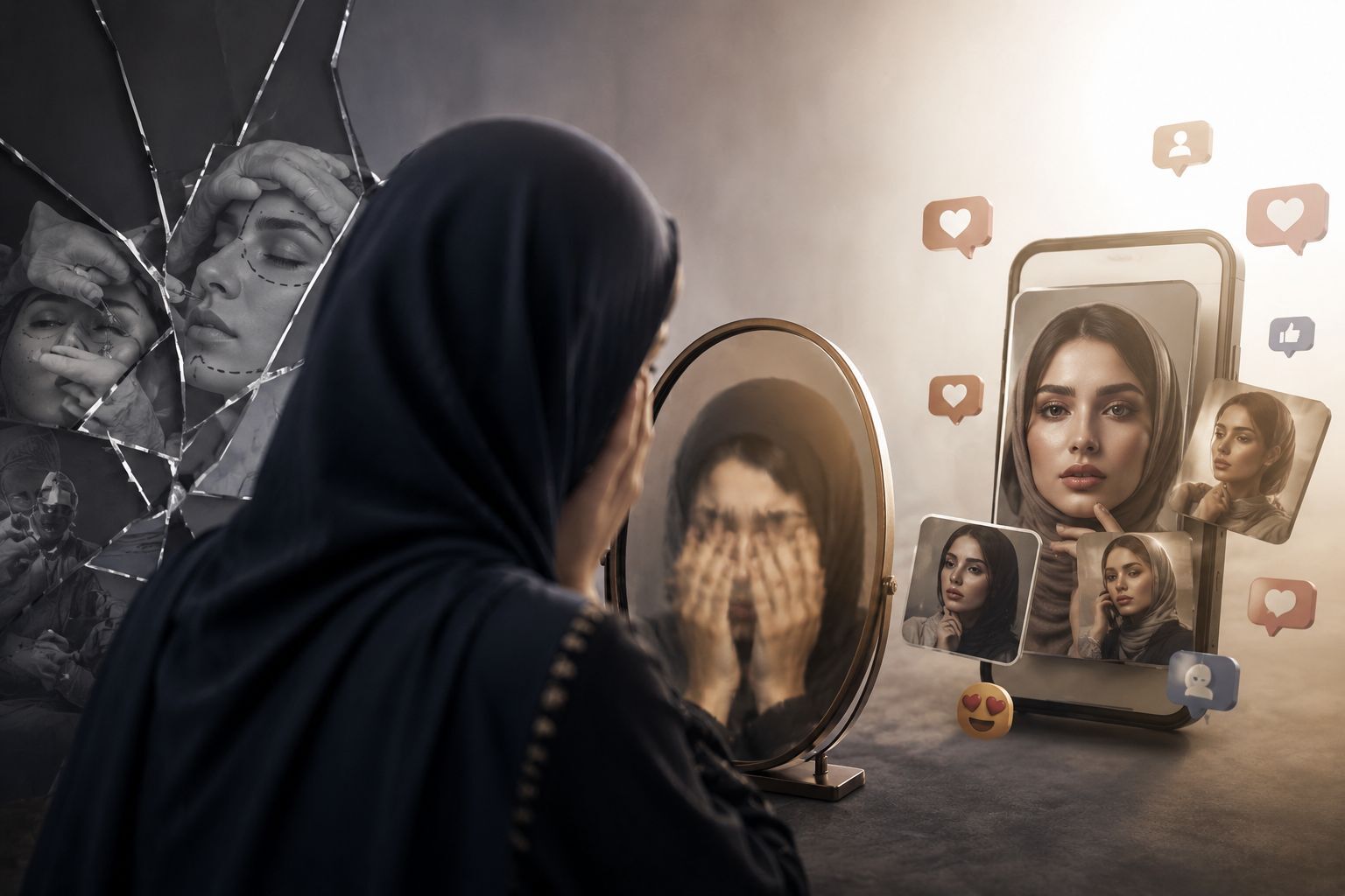شبکه‌های اجتماعی با ایجاد استانداردهای غیرواقعی از زیبایی، نارضایتی افراد از چهره خود را افزایش داده است