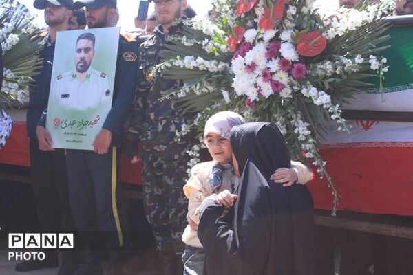 تشییع پیکر شهید سرگرد «جواد عبدی» در حملات آمریکایی - صهیونی