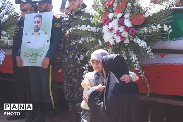 تشییع پیکر شهید سرگرد «جواد عبدی» در حملات آمریکایی - صهیونی