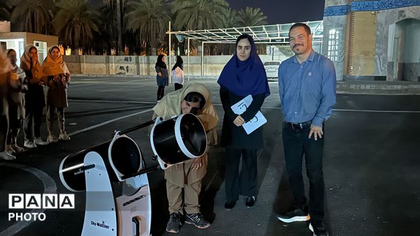 برگزاری اردوی علمی نجوم در دبیرستان پروین اعتصامی حاجی آباد