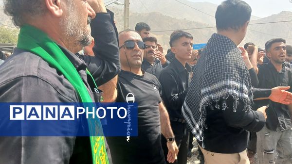 مراسم عاشورای حسینی در گلزار شهدای شهرستان لنده