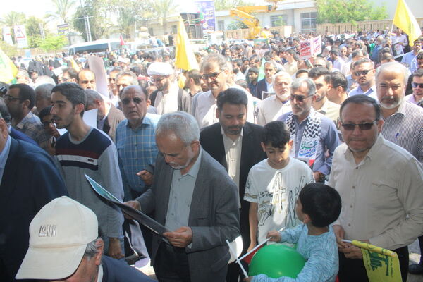راهپیمایی روز قدس در بوشهر