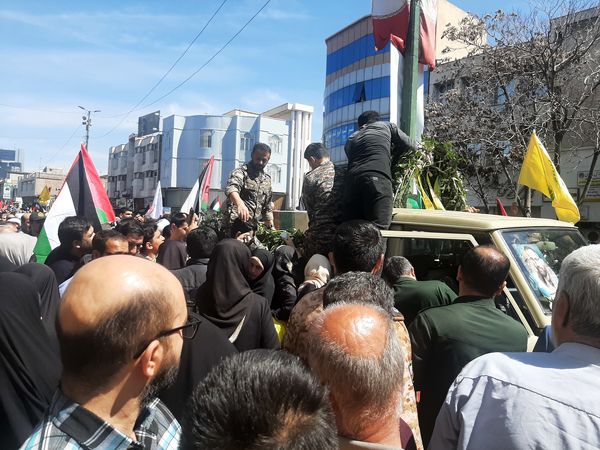 راهپیمایی روز قدس در شهر قزوین 