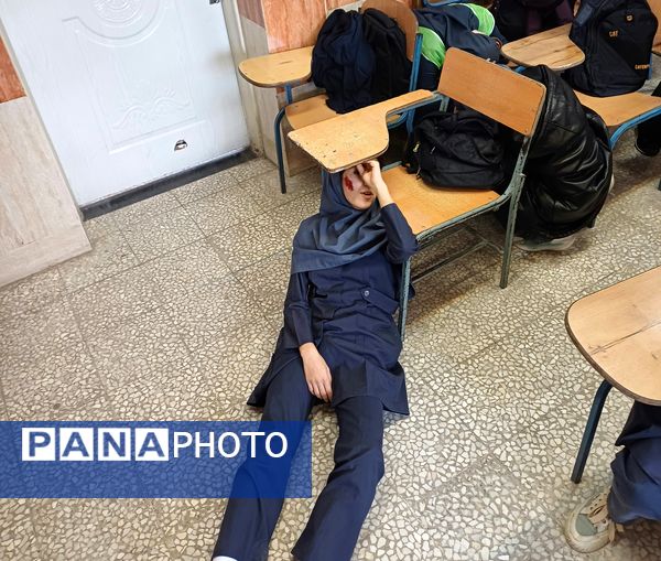 برگزاری مانور زلزله و ایمنی در مدارس خشکبیجار