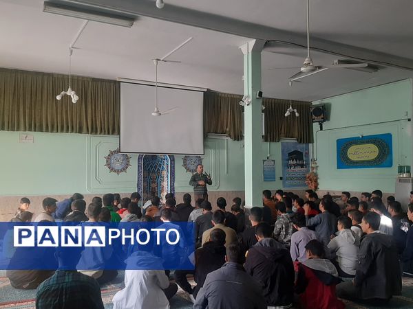 اولین مراسم زیارت عاشورای  دبیرستان شاهد ابوذر غفاری نیشابور به‌مناسبت شهادت شهید سید حسن نصرالله 