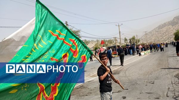 مراسم عاشورای حسینی در گلزار شهدای شهرستان لنده