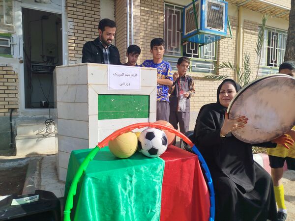 درخشش استعدادهای ورزشی و شور و شوق دانش آموزان دبستان شهید پسندیده فدافن