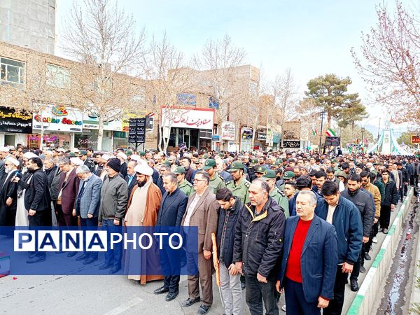 تشییع با شکوه شهید جوادحسن زاده شهید مرزبانی فراجا