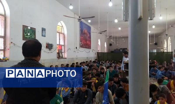تجمع دانش‌آموزان رامهرمز به یاد سیدمقاومت 