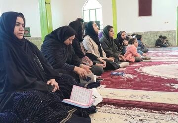 برگزاری افطاری به‌مناسبت دهه مبارک رمضان در روستای محمدآباد چیتاب
