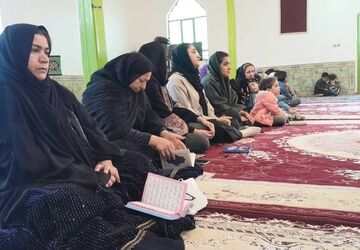 برگزاری افطاری به‌مناسبت دهه مبارک رمضان در روستای محمدآباد چیتاب