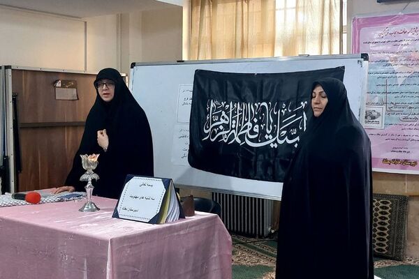 مراسم عزاداری در مدرسه بعثت ناحیه یک شهرری