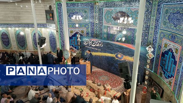 یادواره و افتتاح آستان شهدا در مسیر ایثار