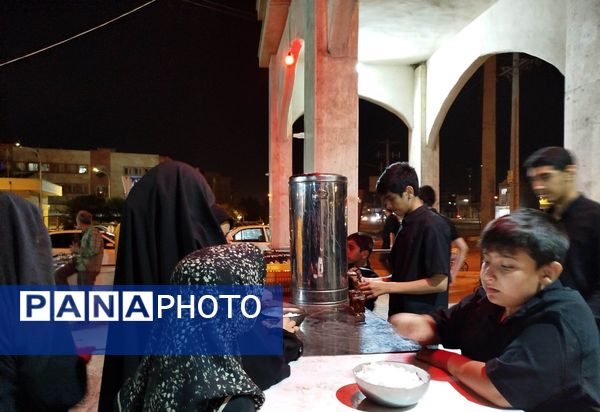 مراسم شب عاشورا  در گلزار شهدای نیشابور