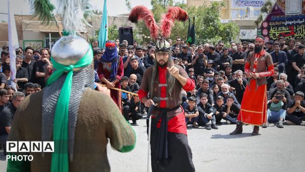روایتی از غربت ساقی در میدان تعزیه‌ی فدافن