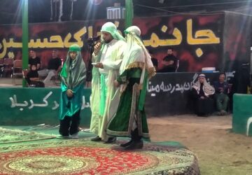 مراسم عزاداری ماه محرم با حضور پرشور مردم
