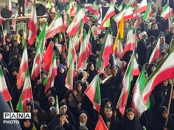 پنجاه و هفتمین شب از اجتماعات مردمی در شهرستان کاشمر 