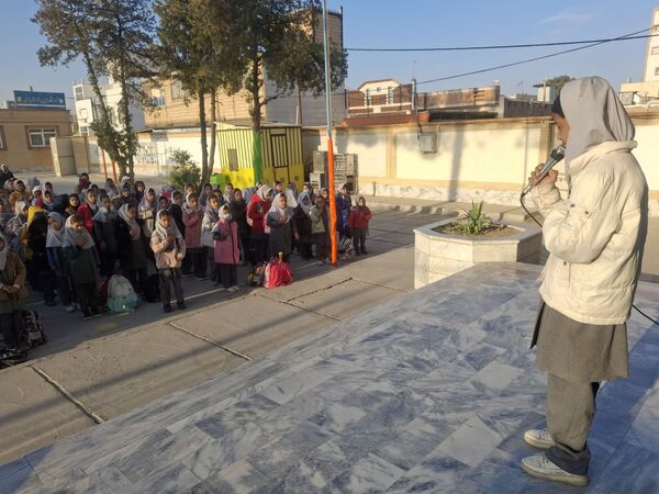 مراسم صبحگاه در شهرستان کاشمر