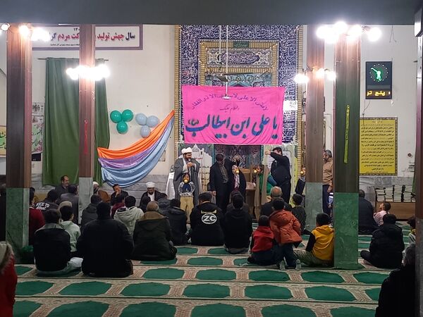 جشن ولادت حضرت علی(ع) در مسجد پنج تن سملقان
