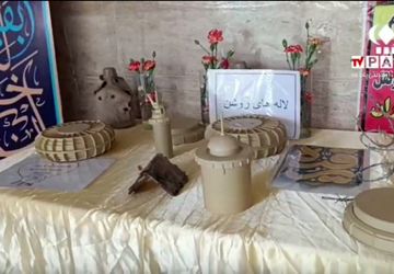 طرح لاله‌های روشن در مدرسه شاهد به نام شهید مدافع امنیت محسن جعفری معطر شد