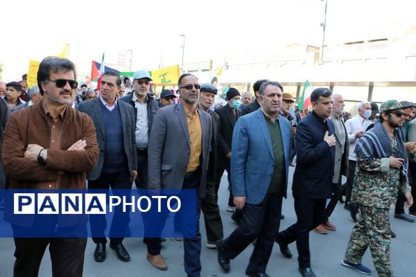 خروش دانشجویی و فریاد آزادی قدس در خیابان‌های غیرت مشهد