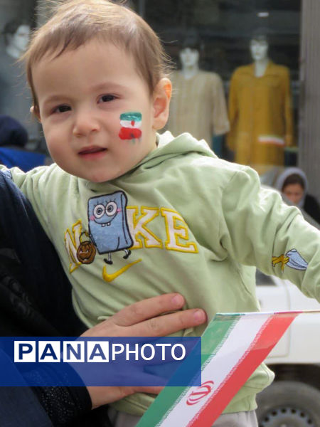 راهپیمایی پرشور ۲۲ بهمن ماه خرم‌بید