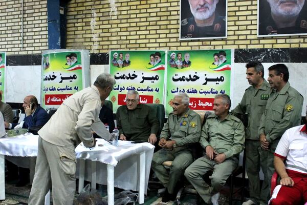 برپایی میز خدمت در گچساران