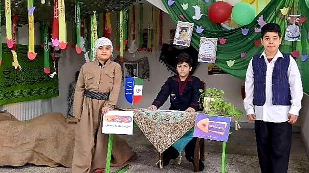 خلاقیت هنری و فرهنگی دبستان شهید فکوری در «هفته ماها»