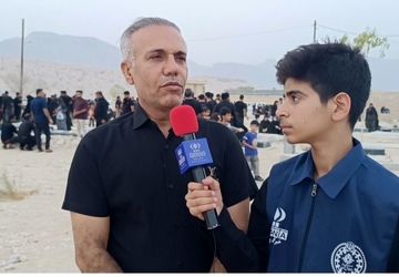 هیأت قمر بنی هاشم(ع) عصر تاسوعا به زیارت اهل قبور رفتند