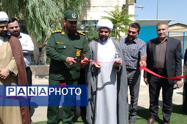 آیین افتتاحیه زمین چمن مصنوعی دبستان علی بن ابیطالب (ع) باقرشهر 