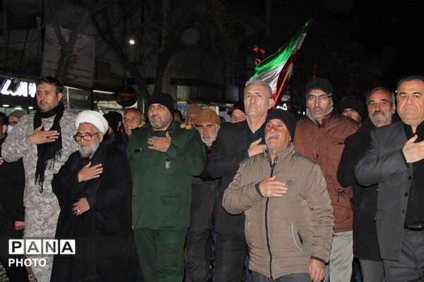 تجمع مردم شهرستان سملقان به مناسبت شهادت رهبر معظم انقلاب