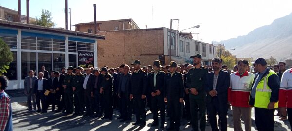 ثبت حضور پرشور مردم شهرستان بن در راهپیمایی ۱۳ آبان در قاب پانا