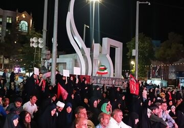 مراسم سوگواری امام هشتم شیعیان در شهر ایلام 