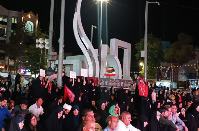 مراسم سوگواری امام هشتم شیعیان در شهر ایلام 