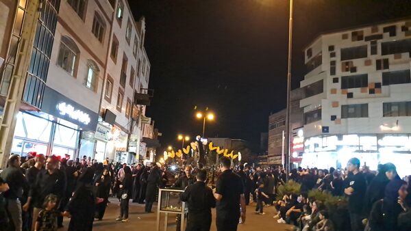 حرکت دسته عزاداری چلچراغ زنجان