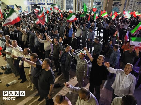 نود شب استقامت و پایداری مردم رجایی شهر کرج