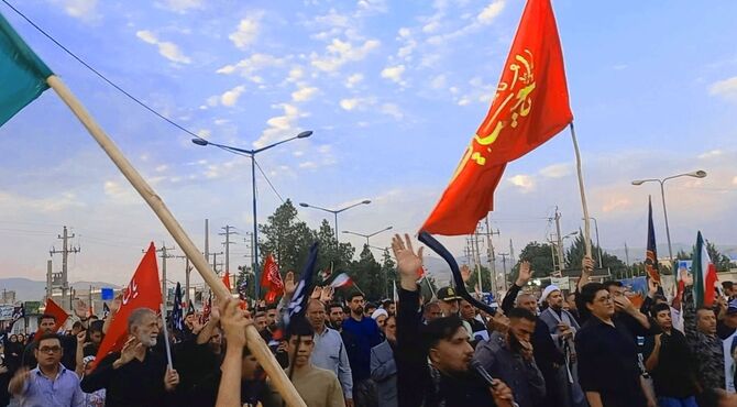  طنین فریاد خونخواهی در مسیر جاماندگان اربعین کامیاران