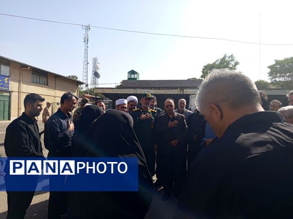 مراسم وداع و خاکسپاری پیکر پاسدار سرافراز اسلام در روستای همت آباد باخرز 