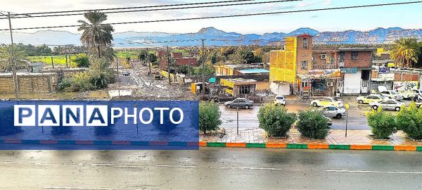 بارش باران فاریاب را شست و هوای غبار آلود پاک شد