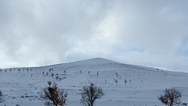 بارش برف زمستانی در روستای برزنون شهرستان نیشابور